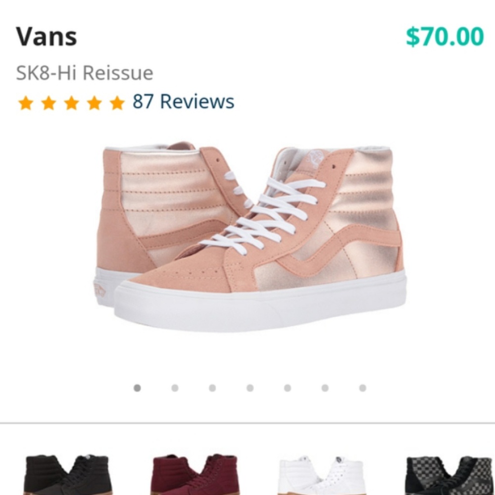 Vans High Rise shoes /Rosegold